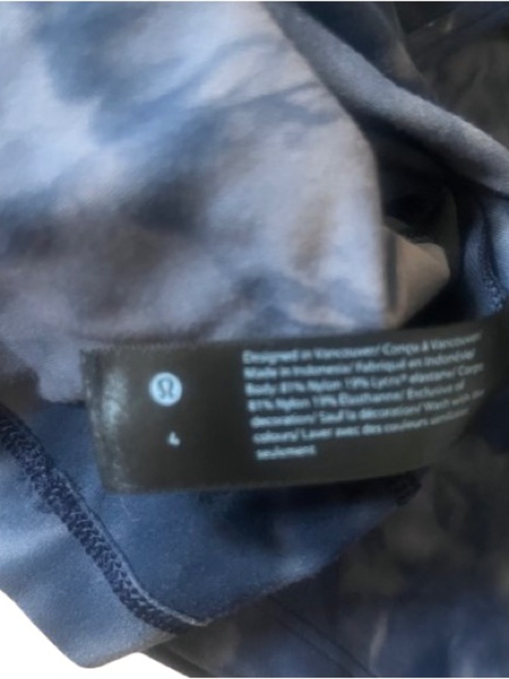 Lululemon Align T-shirt Diamond Dye Lunar Rock True Navy 4 - Picture 8 of 8